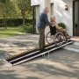 VEVOR Portable Wheelchair Ramp, 3045 mm, Non-Slip Aluminum Folding Handicap Ramp for Wheelchair, 800 lbs Capacity, Door Threshold Ramps for Home Steps, Stairs, Entry, Threshold, Doorways, Scooter