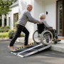VEVOR Portable Wheelchair Ramp, 915 mm, Non-Slip Aluminum Folding Handicap Ramp for Wheelchair, 800 lbs Capacity, Door Threshold Ramps for Home Steps, Stairs, Entry, Threshold, Doorways, Scooter, Curb
