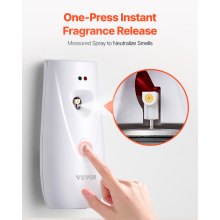 Automatic Air Freshener Spray Dispenser 4-Pack Wall Mounted or Free Standing