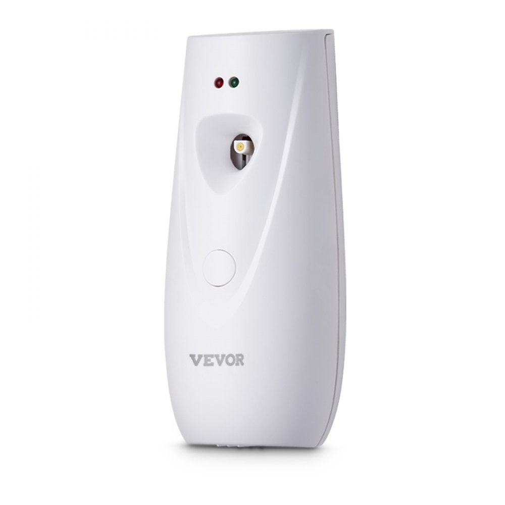 VEVOR Automatic Air Freshener Spray Dispenser, 2-Pack, Wall Mounted or Free Standing, Battery Operated, Multiple Time Settings for Home, Indoor, Bathrooms, Offices, Hotels, Commercial Places, White