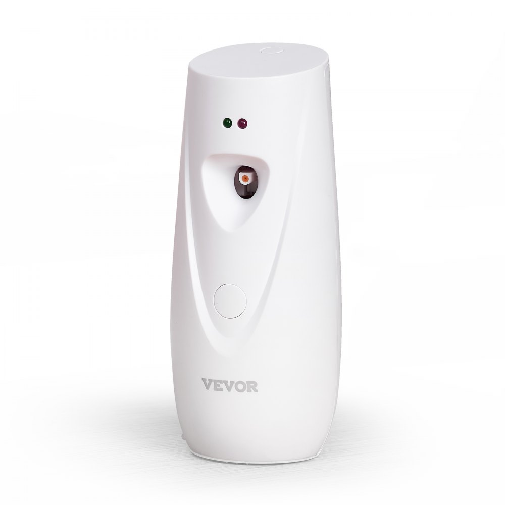 VEVOR Automatic Air Freshener Spray Dispenser, 2-Pack, Wall Mounted or Free Standing, Battery Operated, Multiple Time Settings for Home, Indoor, Bathrooms, Offices, Hotels, Commercial Places, White