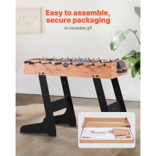 42 inch Folding Foosball Soccer Game Table Standard Size Indoor Table for Home