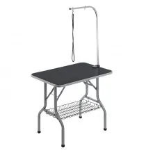 VEVOR Pet Grooming Table Arm with Clamp, 915 x 610mm Dog Grooming Station, Foldable Pets Grooming Stand for Medium and Small Dogs, Free No Sit Haunch Holder with Grooming Loop, Bearing 149.7kg