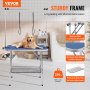 VEVOR Pet Grooming Table Two Arms with Clamp, 36''x24'' Dog Grooming Station, Foldable Pets Grooming Stand for Medium and Small Dogs, Free No Sit Haunch Holder with Grooming Loop, Bearing 330lbs