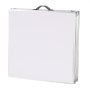 VEVOR 2.4 m Portable Beer Pong Table, Folding Tailgate Table, Cup Holes, Dry Erase Markers and Carrying Handles, Adjustable Height, Lightweight Table for Office, Tailgate Party & Camping, White