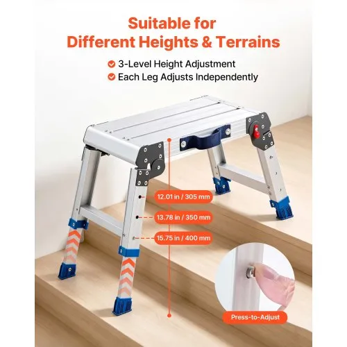 Reguleeritav tööplatvorm 42 x 30,5 cm, 305–406 mm — pilt 3