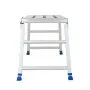 VEVOR Folding Work Platform, Adjustable Height 584-876 mm, 1016 x 457 mm Aluminum Step Stool, 226.8 kg Load Capacity, Heavy Duty Non-Slip Platform Ladder, Portable Work Bench for Painting, Maintenance