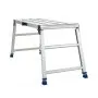 VEVOR Folding Work Platform, Adjustable Height 584-876 mm, 1016 x 457 mm Aluminum Step Stool, 226.8 kg Load Capacity, Heavy Duty Non-Slip Platform Ladder, Portable Work Bench for Painting, Maintenance