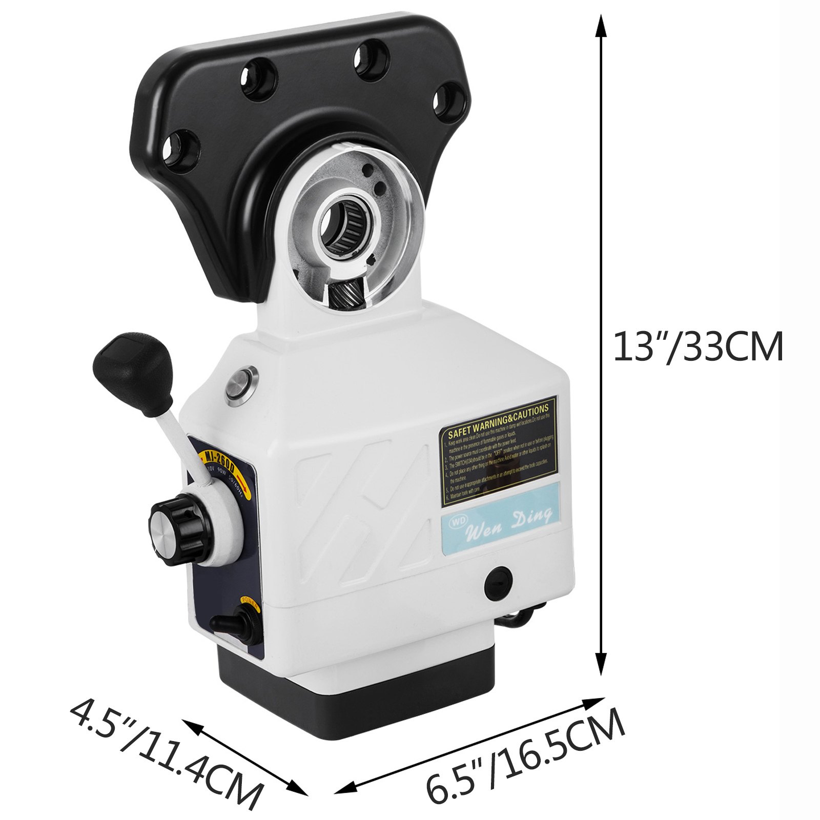 220V Power Feed Milling Machine Al-310S X-Axis Durable Power Torque 450in-lb