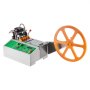 VEVOR Automatic Webbing Cutting Machine, Hot and Cold Ribbon Cutting Machine with Adjustable Temperature and LCD Display, Zipper Tapes Cutter for Nylon Webbing, Elastic Bands, Shoelaces