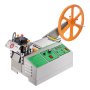 VEVOR Automatic Webbing Cutting Machine, Hot and Cold Ribbon Cutting Machine with Adjustable Temperature and LCD Display, Zipper Tapes Cutter for Nylon Webbing, Elastic Bands, Shoelaces
