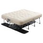 VEVOR Air Mattress with Frame, Inflatable 2 Person Camping Cot with Built-in Pump, Portable Folding Air Beds Supports 600 lbs, Blow Up Anywhere Bed for Guests Camping Travel Indoor & Outdoor Use