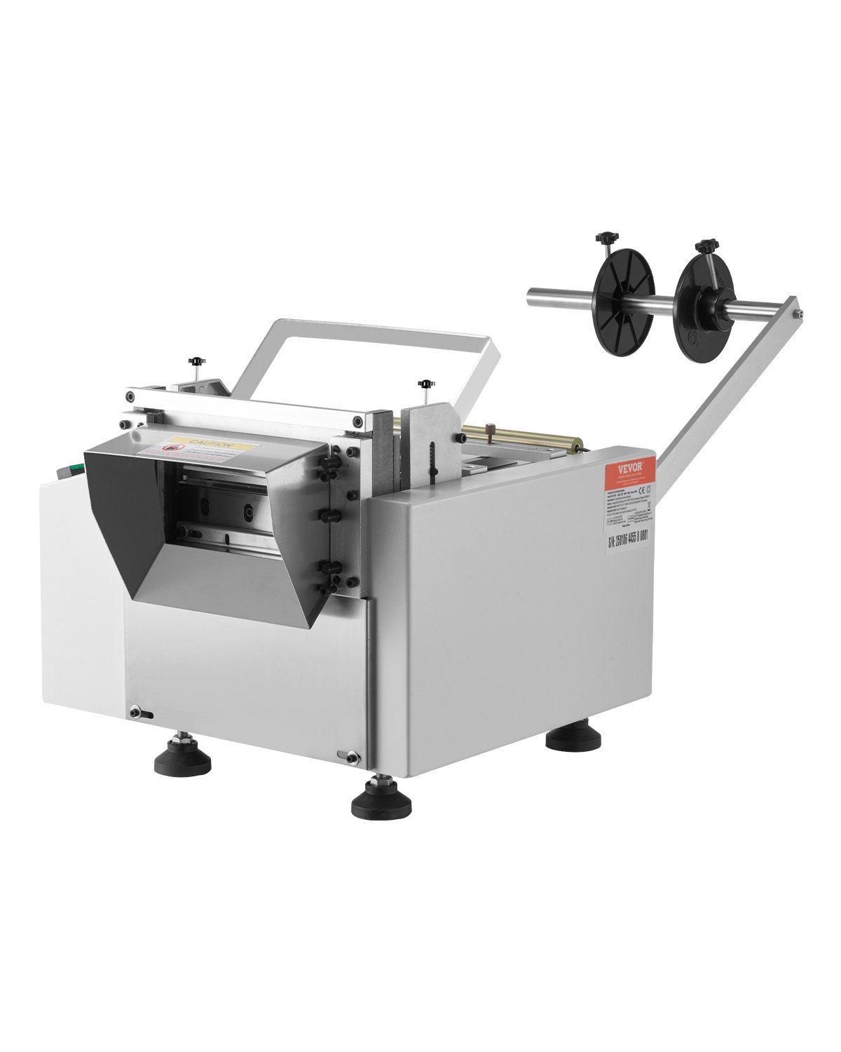 Cortadora automática de tubos termorretráctiles VEVOR, con ancho de corte de 1 mm a 180 mm y grosor de corte de 0,1 a 0,6 mm, ideal para tela no tejida, película de PVC, papel aislante y papel de aluminio.