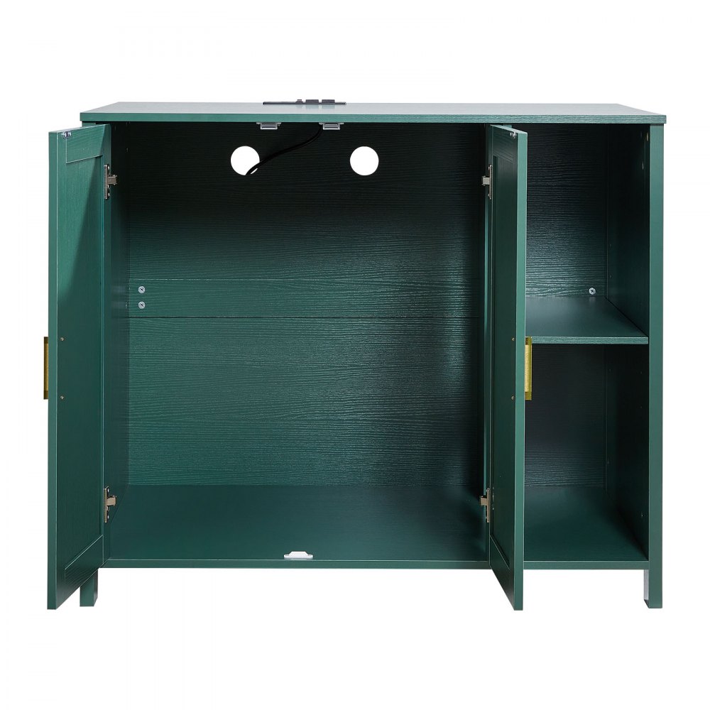 VEVOR Cat Enclosure, 41.3 in Self Cleaning Litter Box Cabinet, with Drawer & Detachable Divider, Automatic Litterbox Enclosure with Built-in Power Outlet, Fits Most Smart Litterboxes