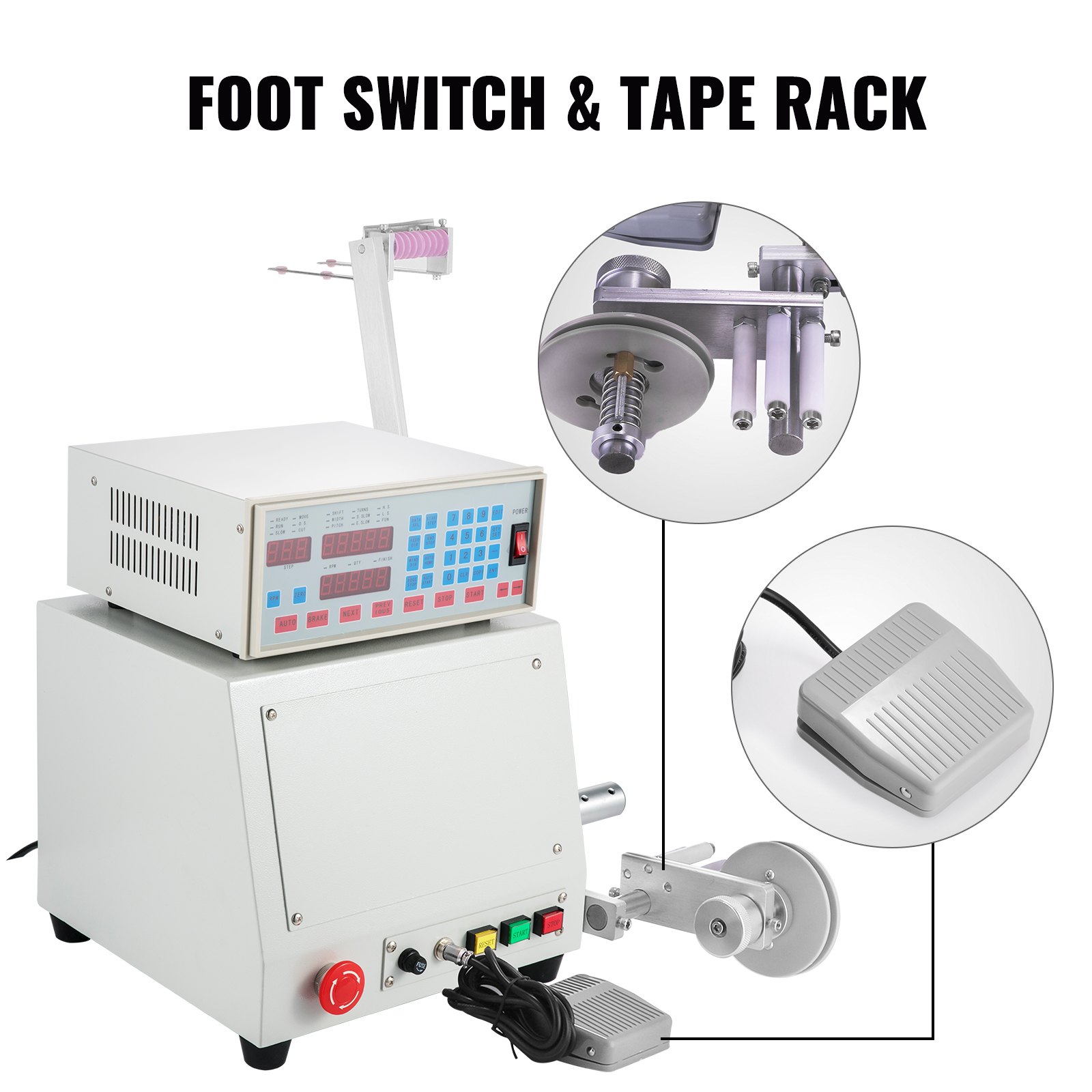 Computer Cnc Automatic Coil Winder Winding Machine For 0.03-1.2mm Wire 110v