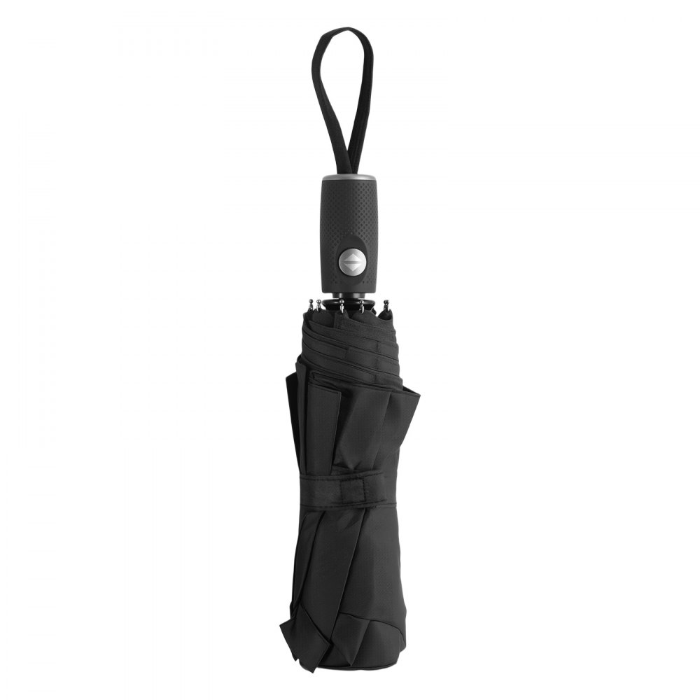 VEVOR Travel Umbrella, 42 in Portable Compact Umbrellas, Automatic Open-Close Umbrella,  Lightweight & Durable with Flexible Fiberglass Ribs, Windproof, Rainproof, and Sun-Blocking Canopy (Black)
