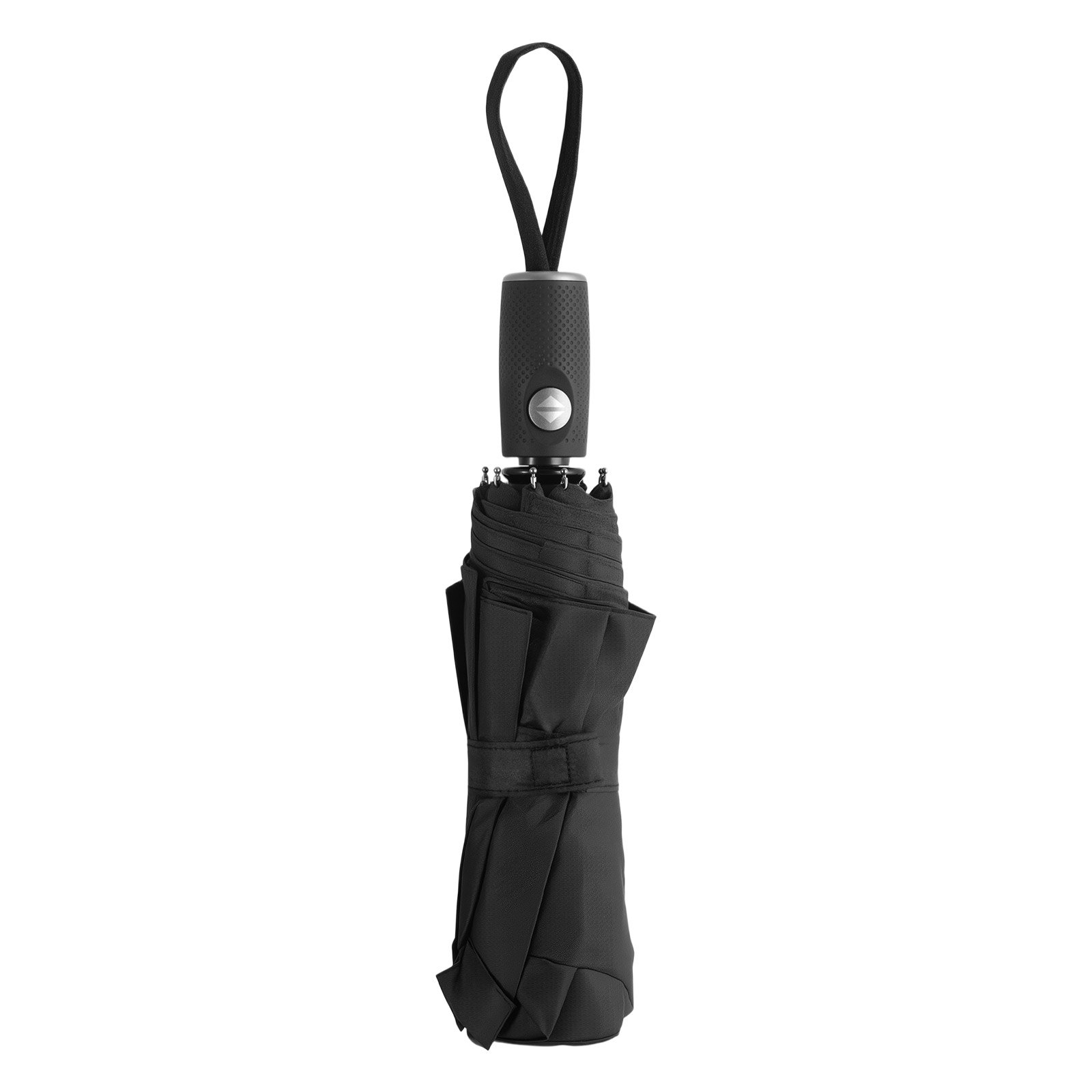 VEVOR Travel Umbrella, 42 in Portable Compact Umbrellas, Automatic Open-Close Umbrella,  Lightweight & Durable with Flexible Fiberglass Ribs, Windproof, Rainproof, and Sun-Blocking Canopy (Black)