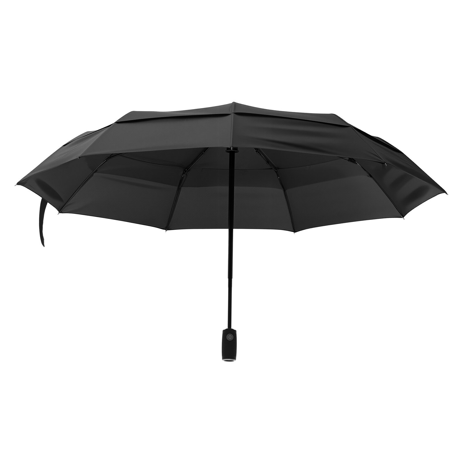 VEVOR Travel Umbrella, 42 in Portable Compact Umbrellas, Automatic Open-Close Umbrella,  Lightweight & Durable with Flexible Fiberglass Ribs, Windproof, Rainproof, and Sun-Blocking Canopy (Black)