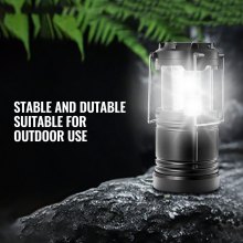 Lot de 4 lanternes de camping à LED pliables alimentées par batterie VEVOR