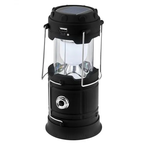 camping lantern solar rechargeable led camp light & handheld flashlight Censinda Lantern, and Collapsible and Portable for Daily/Camp/Hiking/Night Fishing/Emergency/Hurricanes/Storm(1 Pack) : Sports Outdoors and device charging capabilities 2 Solar Collapsible LED Lantern