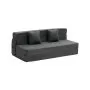 VEVOR Folding Sofa Bed, 3-in-1 Foldable Couch Bed with 2 Pillows and Washable Cover, 25D High Density Memory Foam Convertible Sleeper Chair Bed, Futon Couch for Living Room, Bedroom, Dark Grey(Queen)