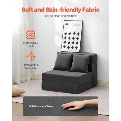 Tri Fold Fold Up Foam Chair Bed Modern New Design Home Furniture