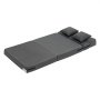 VEVOR Folding Sofa Bed, 3-in-1 Foldable Couch Bed with 2 Pillows and Washable Cover, 25D High Density Memory Foam Convertible Sleeper Chair Bed, Futon Couch for Living Room, Bedroom, Dark Grey(Twin)