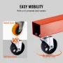 VEVOR hydraulic engine hoist showcases easy mobility with 6 universal steel casters.