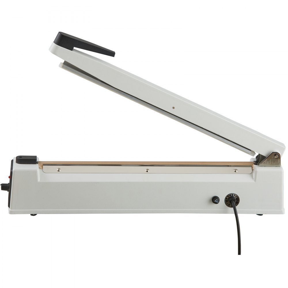 Selladora de impulsos VEVOR de 16 pulgadas, máquina de sellado térmico manual con modo de calentamiento ajustable, selladora de bolsas de aluminio retráctil para bolsas de plástico Mylar, PE, PP, selladora portátil de bolsas de polietileno con kit de reemplazo adicional