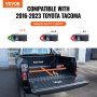 VEVOR tri-fold truck bed cover for 2016-2023 toyota tacoma, fits 5.0 ft × 4.6 ft.