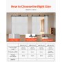 VEVOR Bi-Folding Sliding Barn Door Hardware Track Kit 60" for Four 14" Doors