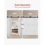 Bi-Folding Sliding Barn Door Hardware Track Kit 76" for Four 18" Doors