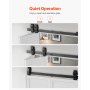 VEVOR Bi-Folding Sliding Barn Door Hardware Track Kit, 36" Top Mount Track Kit, Slide Smoothly & Quietly, Heavy Duty, Easy to Install, Suitable for Two 16" Closet Pantry Laundry Doors (Not Included)