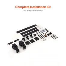 Kit de riel de herrajes para puerta corrediza plegable de granero de 36" para dos puertas de 16