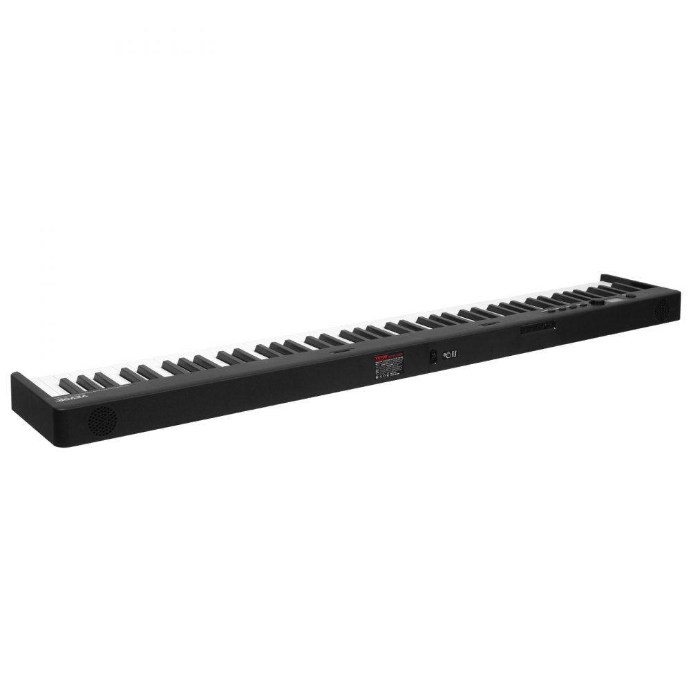 VEVOR 88 Key Folding Keyboard Piano, Bluetooth & MIDI, Portable Electronic Digital Foldable Piano with Sustain Pedal Bag Touch Sensitive Keys Headphones, Rechargeable for Beginners Teens Adults, Black