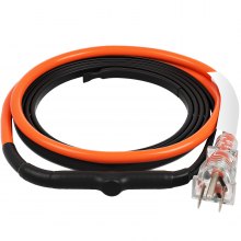 Self-Regulating Pipe Heating Cable 3FT 5W/FT Heat Tape with Thermostat