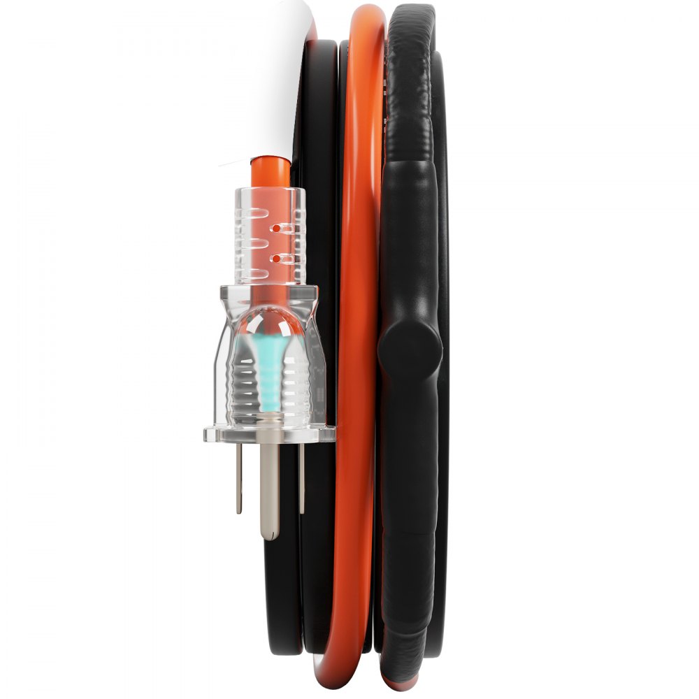 VEVOR Self-Regulating Pipe Heating Cable, 12FT 5W/FT Heat Tape for Pipes Freeze Protection, Water Pipe Heat Cable with Built-in Thermostat Protects PVC Hose, Metal and Plastic Pipe from Freezing