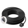 VEVOR Self-Regulating Pipe Heating Cable, 36.6m 16.4W/m Heat Tape for Pipes Freeze Protection, Water Pipe Heat Cable with Built-in Thermostat Protects PVC Hose, Metal and Plastic Pipe from Freezing