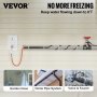 VEVOR Câble chauffant autorégulant pour tuyaux, ruban chauffant de 80 pieds 5 W/pied pour la protection des tuyaux contre le gel, protège les tuyaux en PVC, les tuyaux en métal et en plastique du gel, 120 V