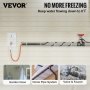 VEVOR Cable calefactor de tubería autorregulable, cinta térmica de 24 pies 5 W/pie para protección contra congelación de tuberías, protege mangueras de PVC, tuberías de metal y plástico contra la congelación, 120 V