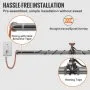 VEVOR Self-Regulating Pipe Heating Cable, 18-feet 5W/ft Heat Tape for Pipes Freeze Protection, Protects PVC Hose, Metal and Plastic Pipe from Freezing, 120V