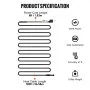 VEVOR Self-Regulating Pipe Heating Cable, 120-feet 5W/ft Heat Tape for Pipes, Roof Snow Melting De-icing, Gutter and Pipe Freeze Protection, 120V