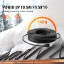 VEVOR Self-Regulating Pipe Heating Cable 100FT 5W/FT Heat Tape for Pipes Roof