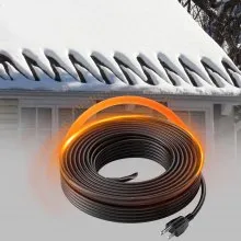 VEVOR Self-Regulating Pipe Heating Cable, 100FT 5W/FT Heat Tape for Pipes, Roof Snow Melting De-icing, Gutter and Pipe Freeze Protection