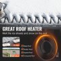 Self-Regulating Pipe Heating Cable 24FT 5W/FT Heat Tape for Pipes Roof