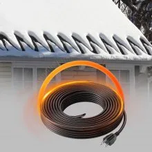 VEVOR Self-Regulating Pipe Heating Cable, 24FT 5W/FT Heat Tape for Pipes, Roof Snow Melting De-icing, Gutter and Pipe Freeze Protection