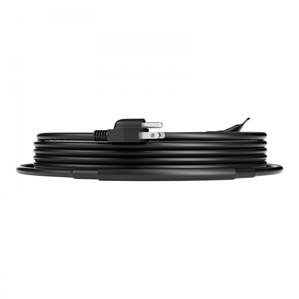 Cable calefactor autorregulable VEVOR para tuberías, cinta calefactora de 9 m y 5 W/pie para tuberías, deshielo de nieve en techos y protección contra la congelación de canalones y tuberías.