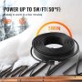 VEVOR Self-Regulating Pipe Heating Cable 140FT 5W/FT Heat Tape for Pipes Roof