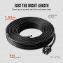 Self-Regulating Pipe Heating Cable 12FT 5W/FT Heat Tape for Pipes Roof