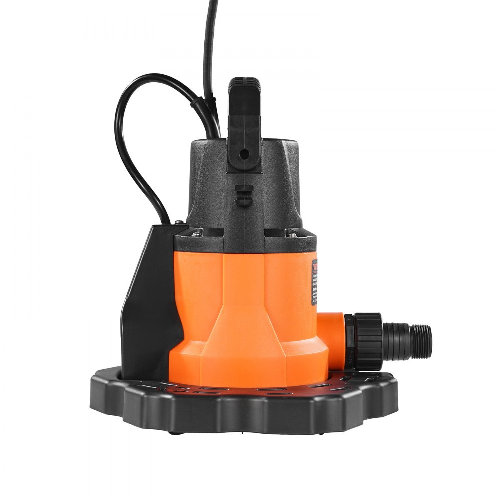 VEVOR Automatic Pool Cover Pump, 0.66 HP 3200 GPH, 120V Submersible Swimming Pool Cover Pump with 25 ft Power Cord, 26 ft Max Head Lift, Water Removal and Transfer Pump, for Pool Draining Hot Tubs